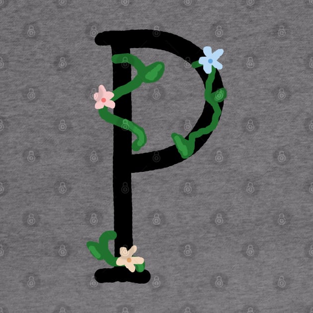 "P" initial by artoftilly